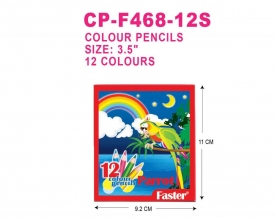 │CP-F468-12S│PARROT COLOUR PENCILS 12S